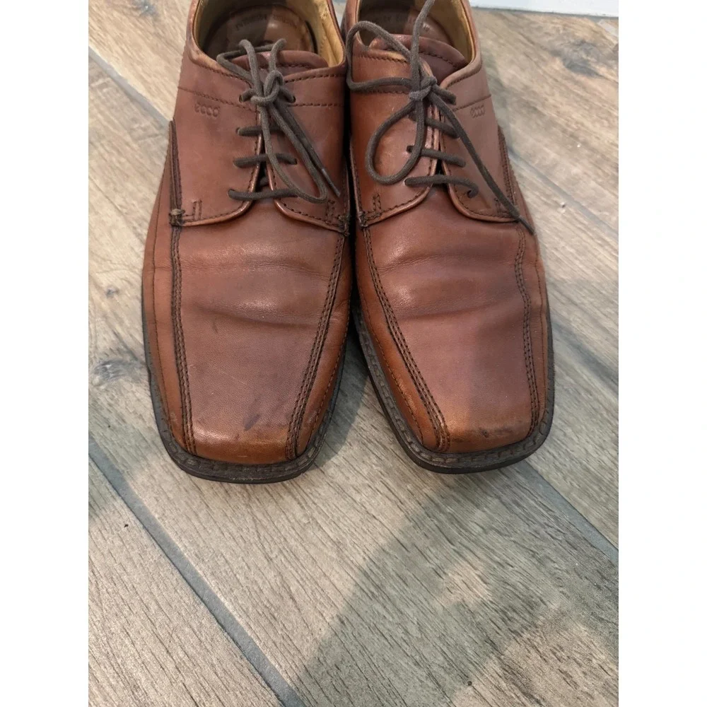 Ecco New Jersey Bicycle Mens 43 Eu 9-9.5 Us Dress Shoes Brown Bike‎ Toe Oxford